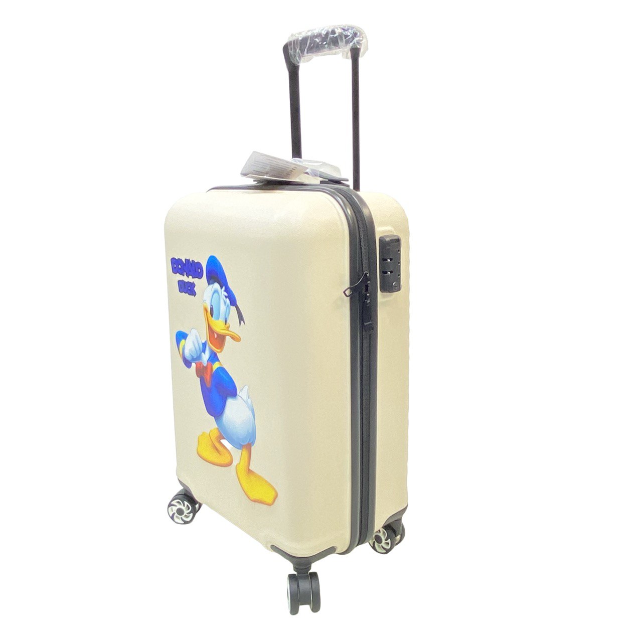 چمدان کودک دونالد داک | سایز 20 | مقاوم و نشکن | کرم