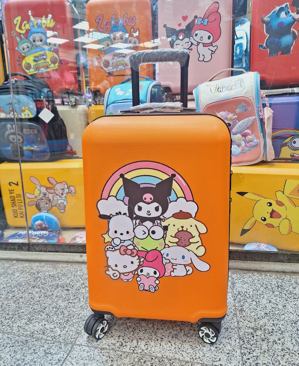 چمدان کودک طرح سانریو رنگین کمان(کرومی-کیتی)کدN01