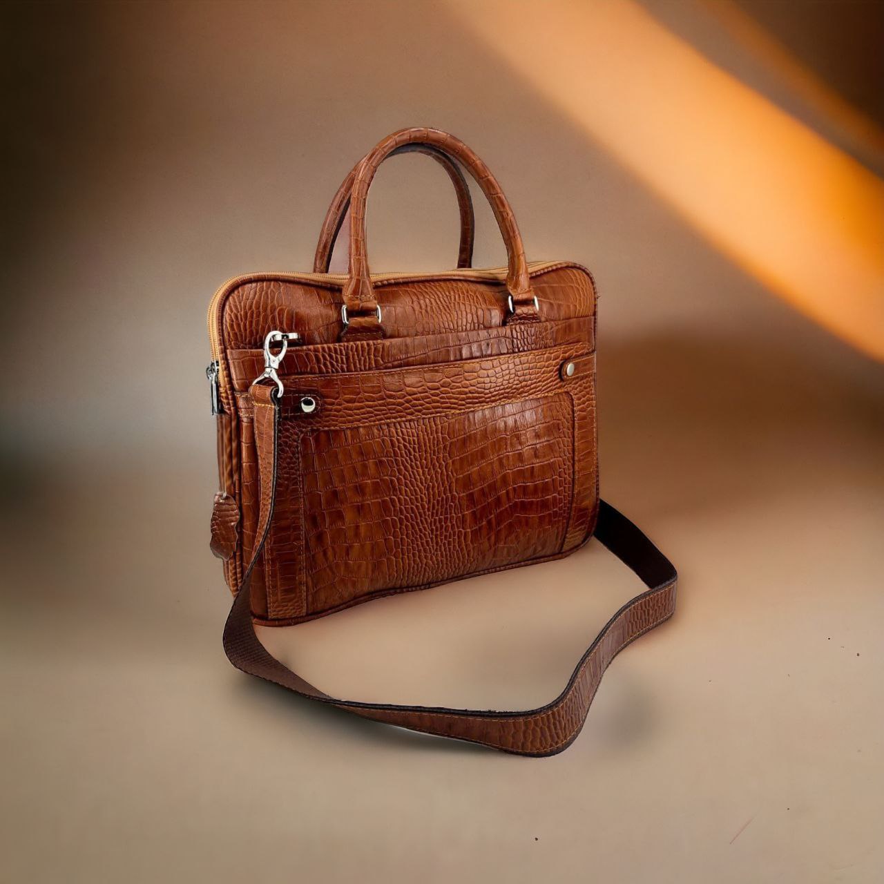کیف اداری چرم طبیعی مدل دیامون