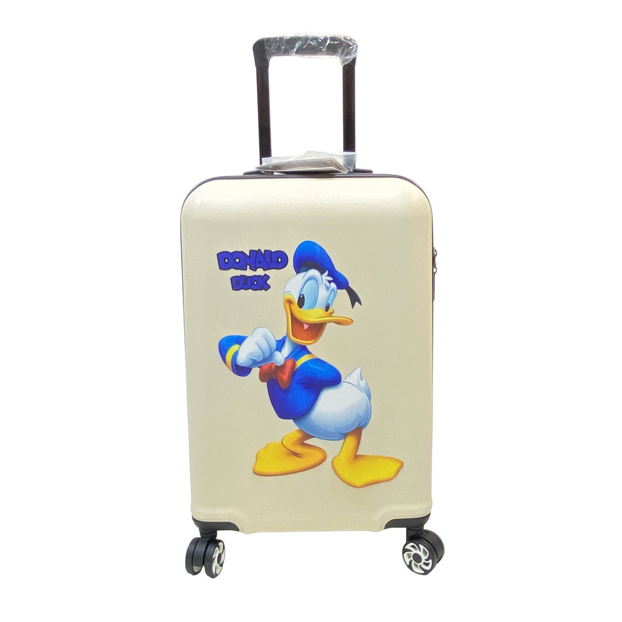 چمدان کودک دونالد داک | سایز 20 | مقاوم و نشکن | کرم