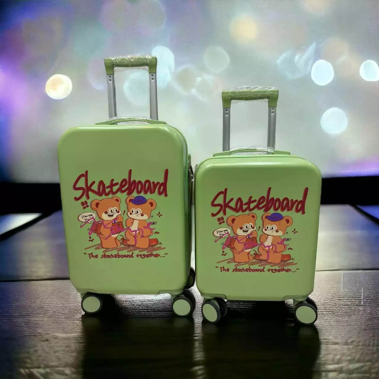 چمدان کودک خرسی مدلSKATE BOARD کدB30